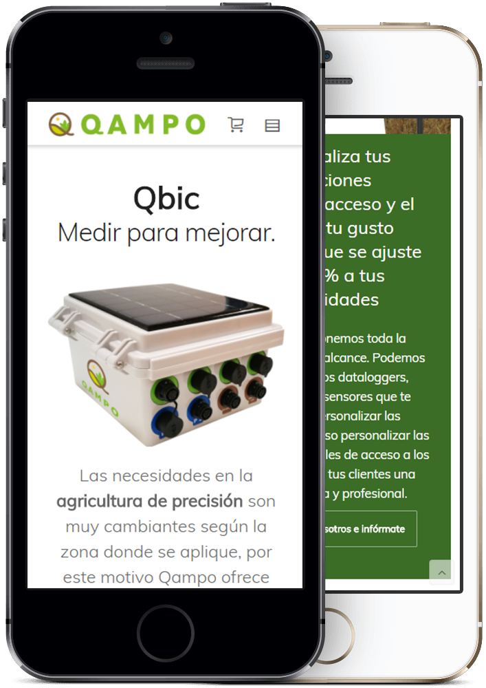 Mockup Qampo web